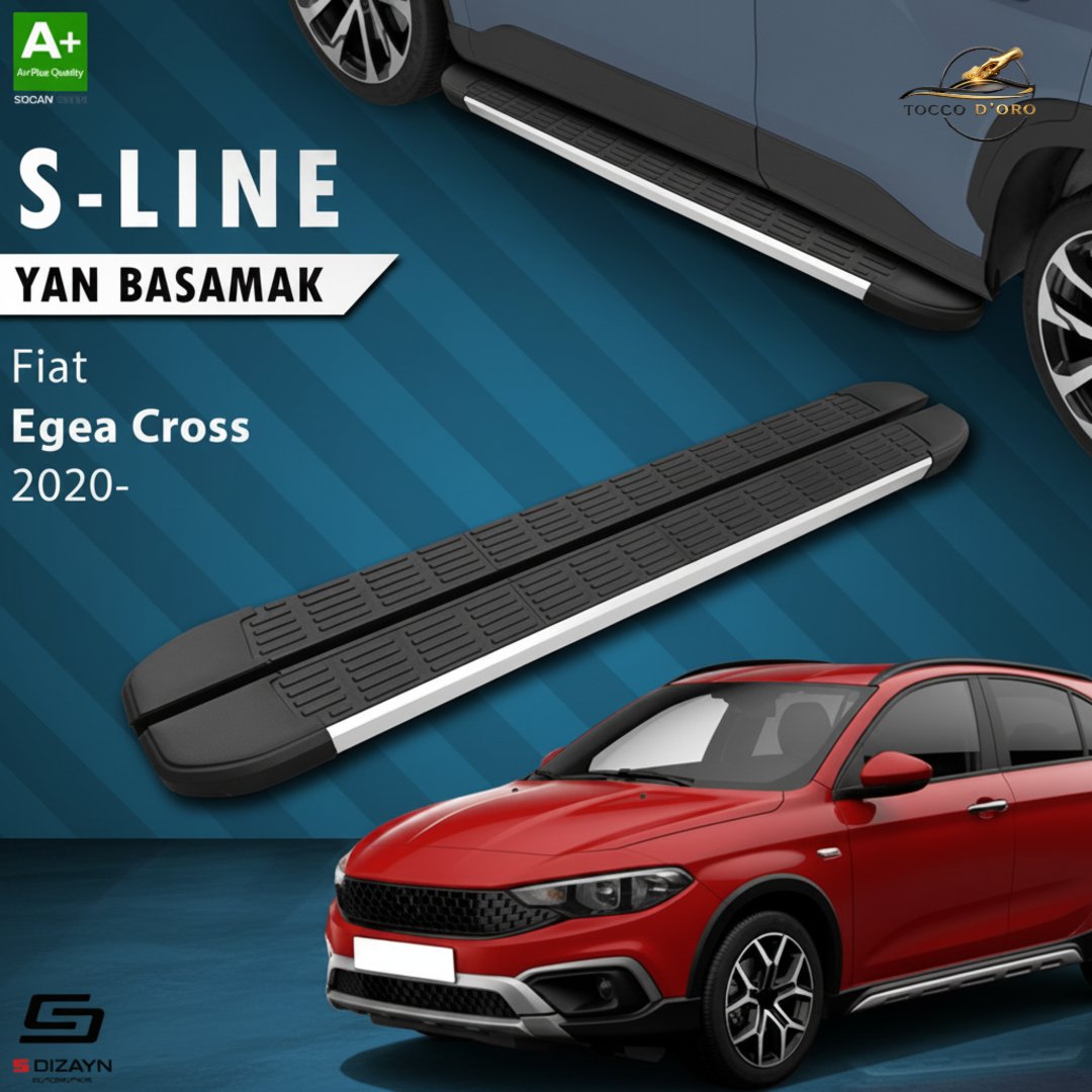 FIAT EGEA CROSS 2020- 183 cm S-line alüminyum yan basamak