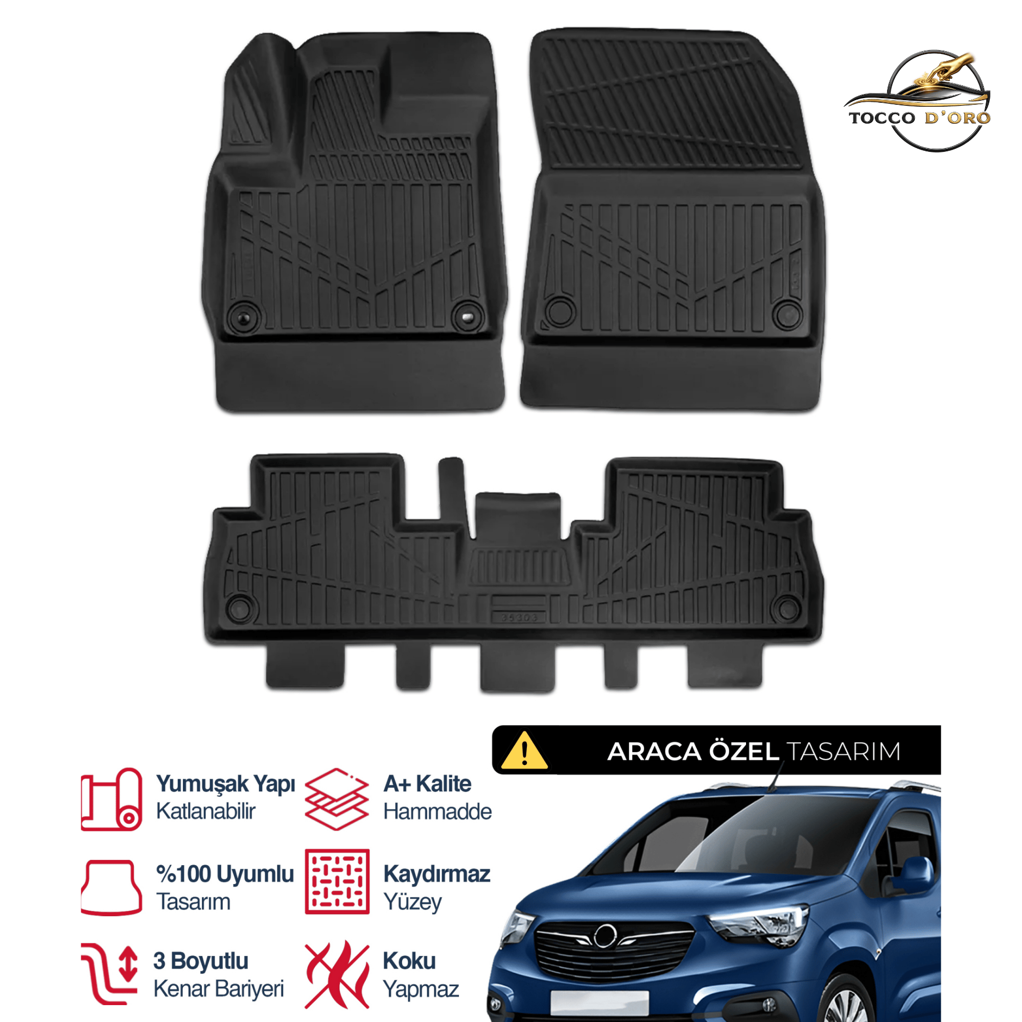 Opel Combo E Plus Havuzlu Paspas 2018-2023