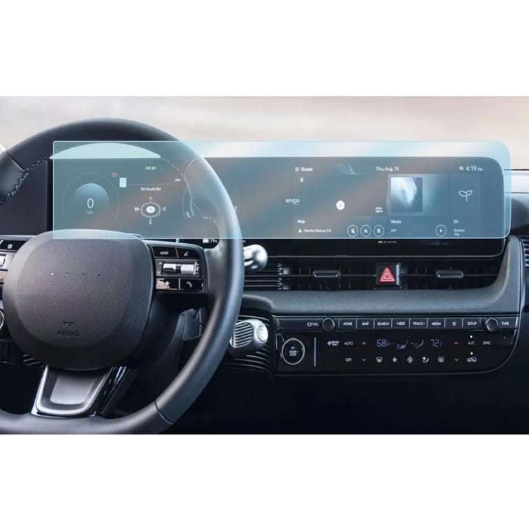 HYUNDAİ İONİQ 5 12.3 İNÇ 9H NANO GÖSTERGE-MULTİMEDYA EKRAN KORUYUCU 2 Lİ SET (PARLAK) 2021-2024