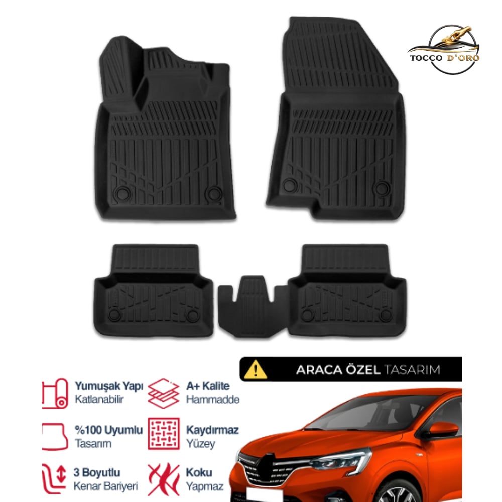 Renault Taliant & Dacia Logan Kauçuk Paspas 2021+
