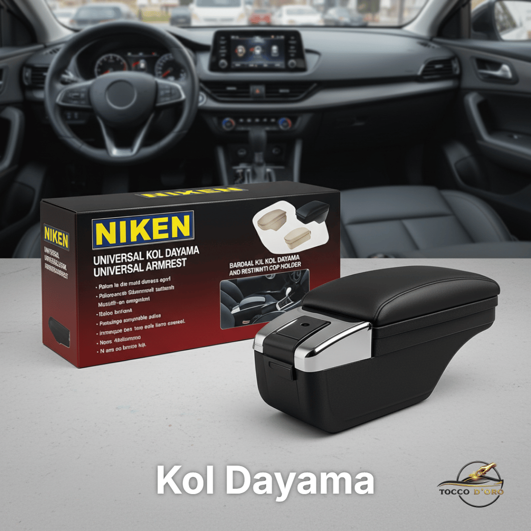 Niken Universal Kol Dayama - Tüm Araçlarla Uyumlu Siyah Kolçak