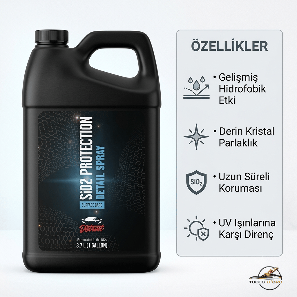 SIO2 Detroit PROTECTION SPRAY CERAMIC 3,78L KATKILI YÜZEY KORUMA