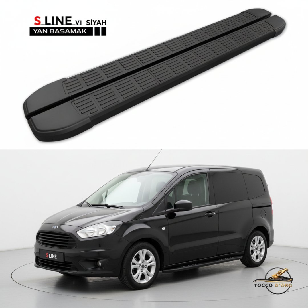 Ford Courier Yan Basamak 2014-2023 S-Line Siyah 173 cm (Tam Takım)