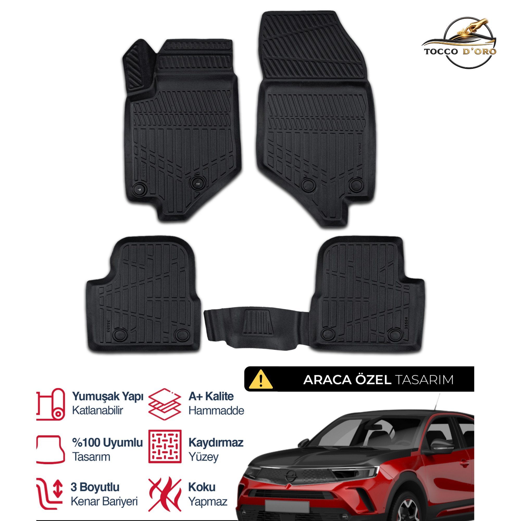 Opel Mokka 2 3D Plus Havuzlu Paspas 2020+
