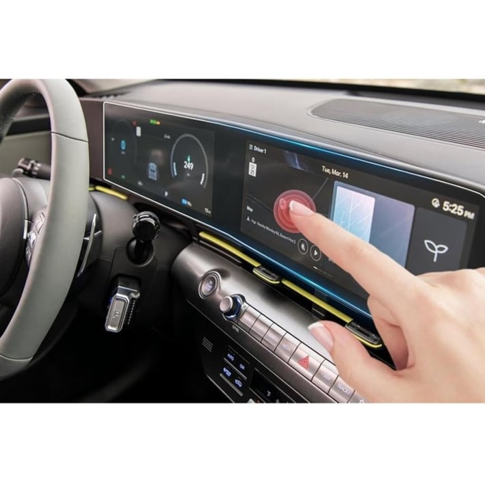 HYUNDAİ KONA 12.3 İNÇ 9H NANO GÖSTERGE-MULTİMEDYA EKRAN KORUYUCU 2 Lİ SET (PARLAK) 2024-2025
