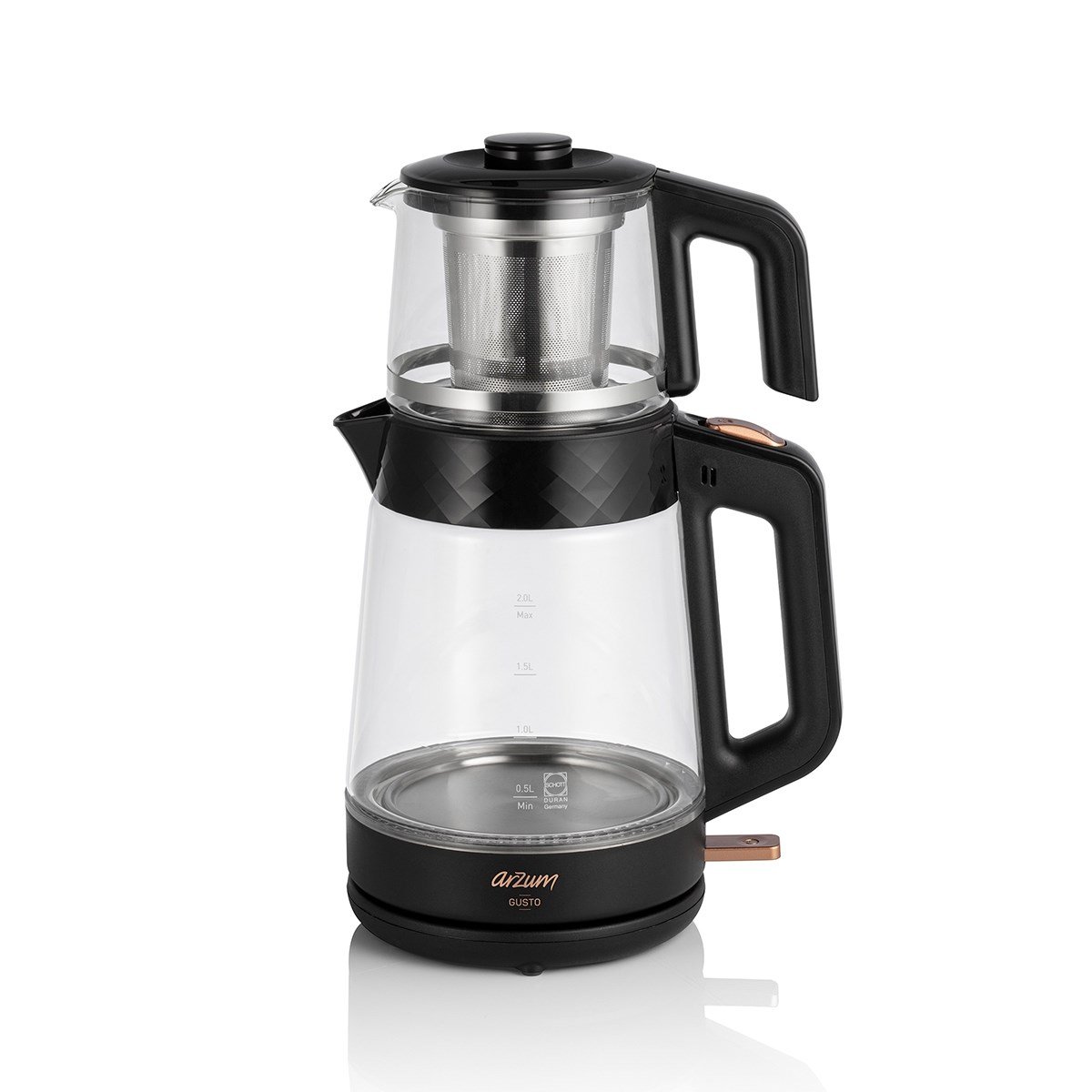 Arzum AR3101-CC Siyah Gusto Çay Makinesi