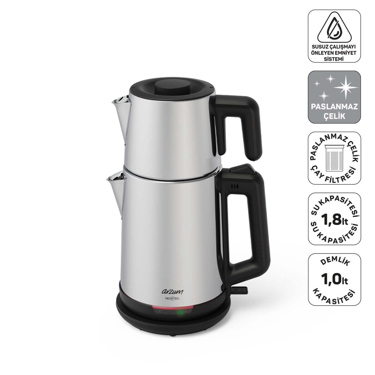 Arzum AR3158-0600 İnox Neosteel Çay Makinesi