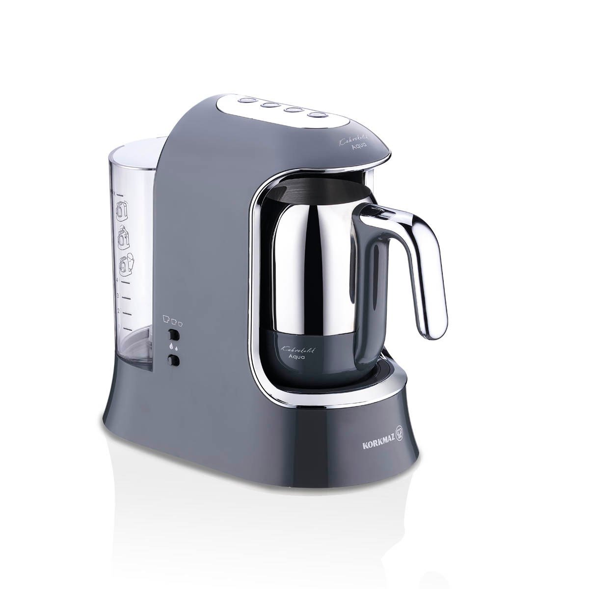 Korkmaz A862-08 Kahvekolik Aqua Kahve Makinesi Cosmica/Krom