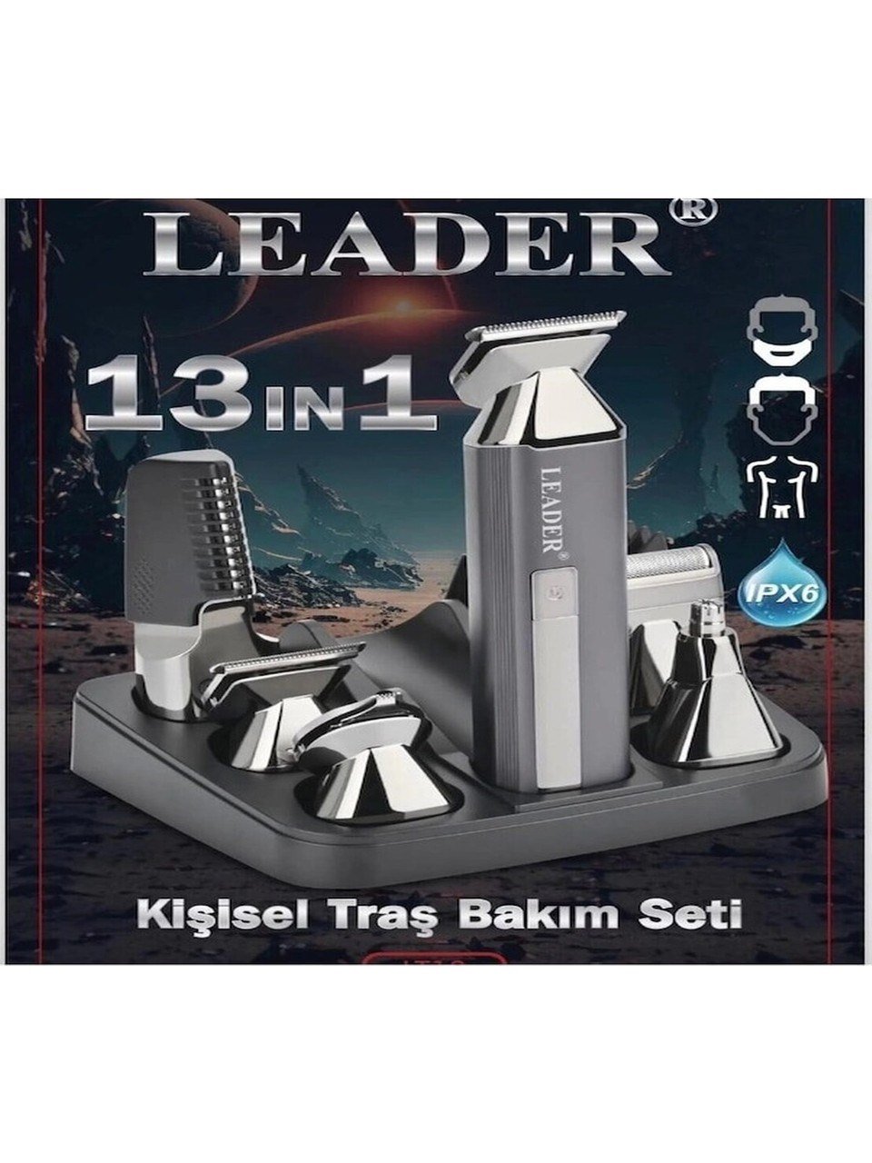 Leader LT-13 200 Dk (Kablosuz) 13İN1 Erkek Bakım Kiti