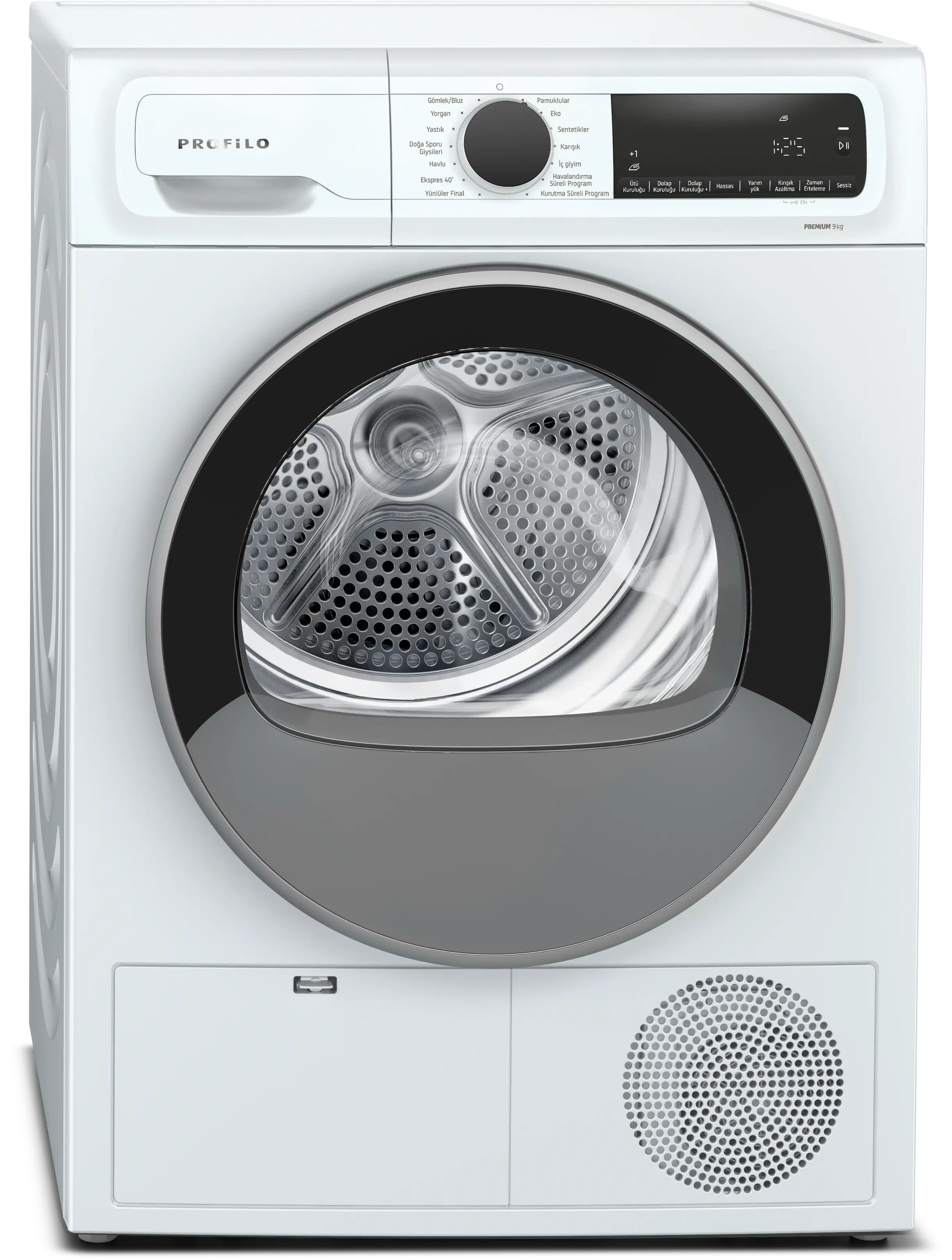 Profilo KM9611CTR 9KG A++ Isı Pompalı Kurutma Makinesi