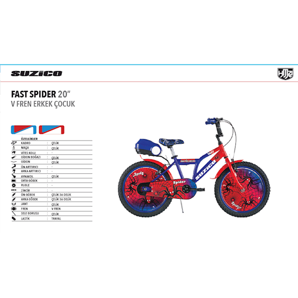 Suzico 20'' Fast Spider Bisiklet