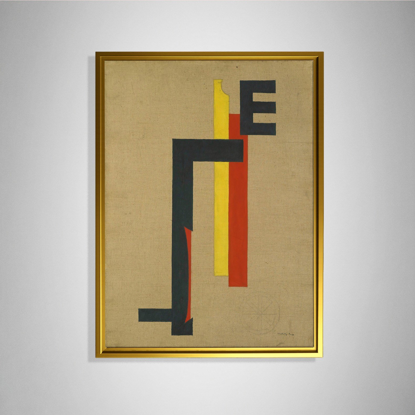 E-Bild (E Picture) 1921 Kanvas Tablo – El Lissitzky Soyut Geometrik Modern Sanat Baskısı
