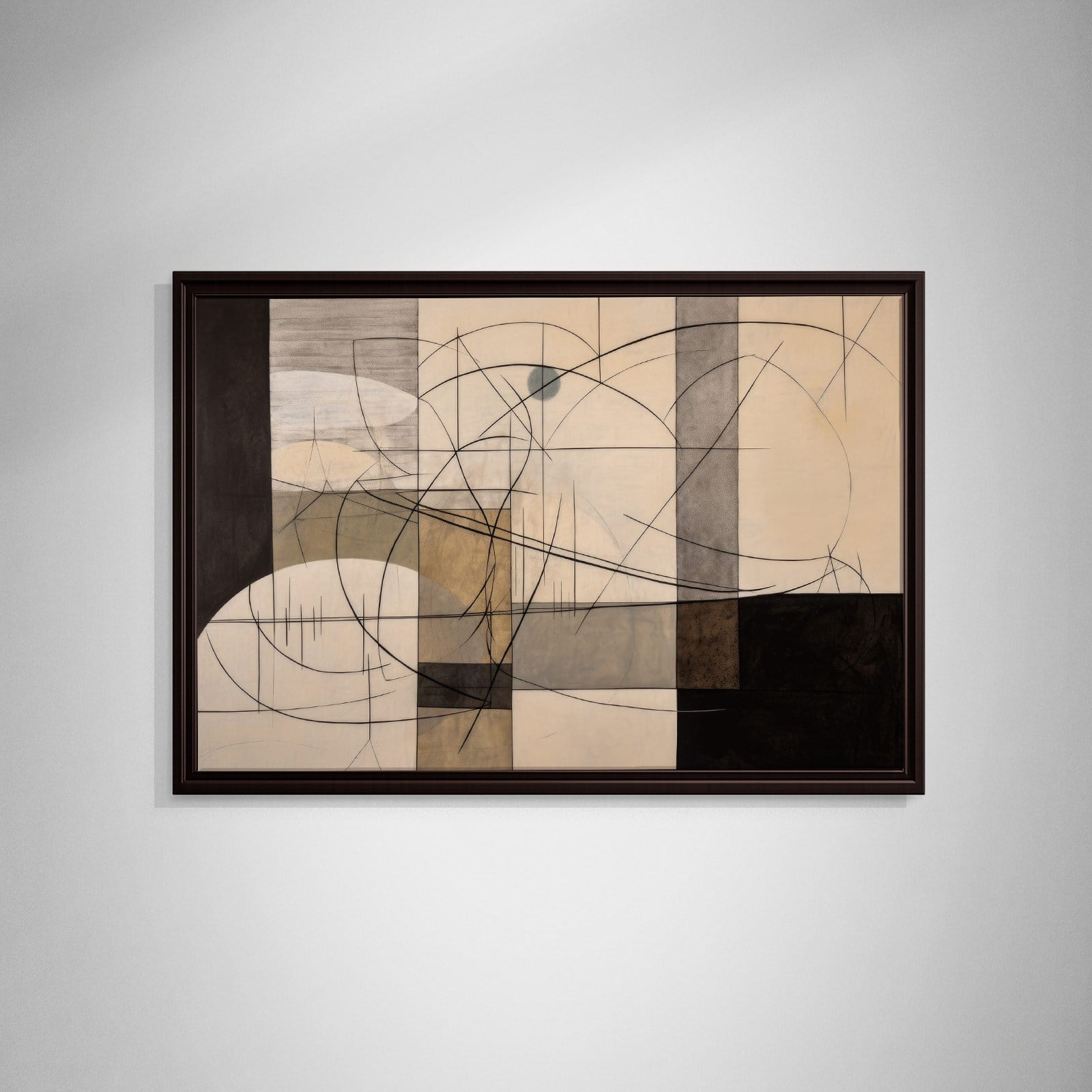 Modern Soyut Geometrik Kanvas Tablo