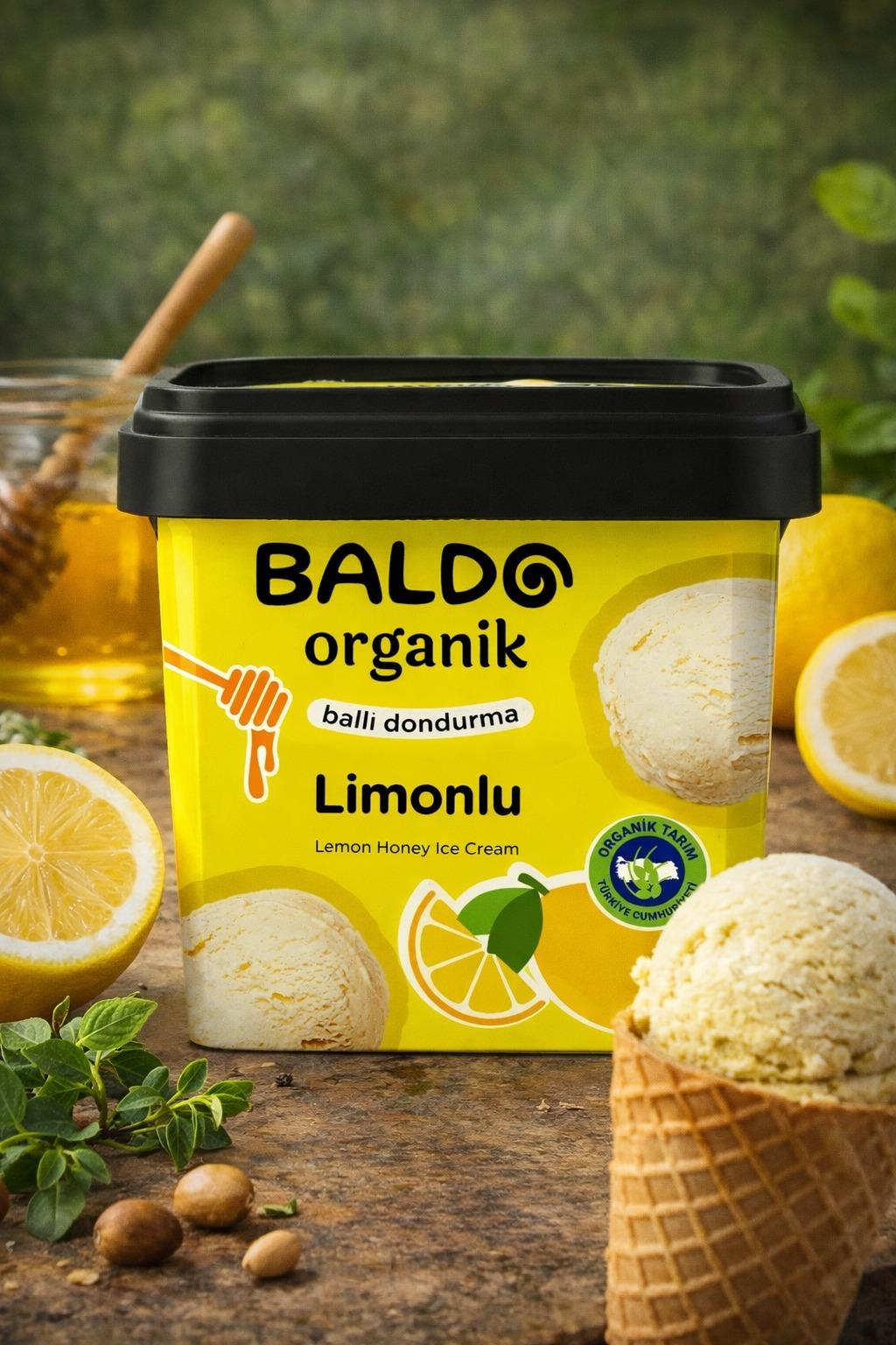 BALDO LİMONLU ORGANIK DONDURMA 400 GR