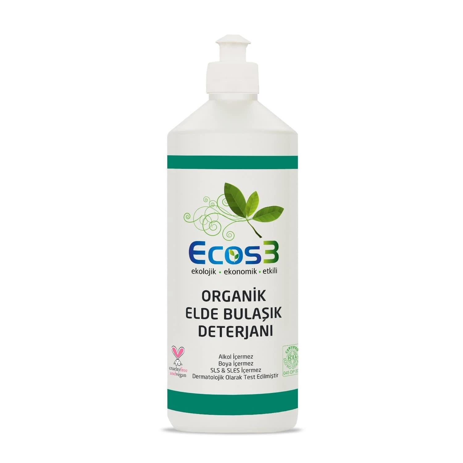 ECOS3 ORGANIK ELDE YIKAMA BULAŞIK DETERJANI 500 ML