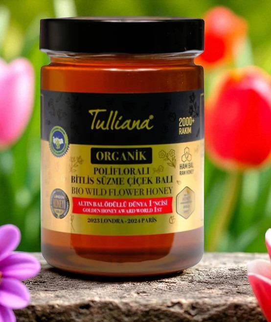TULLİANA ORGANİK POLİFLORALI BİTLİS SÜZME ÇİÇEK BALI 850GR