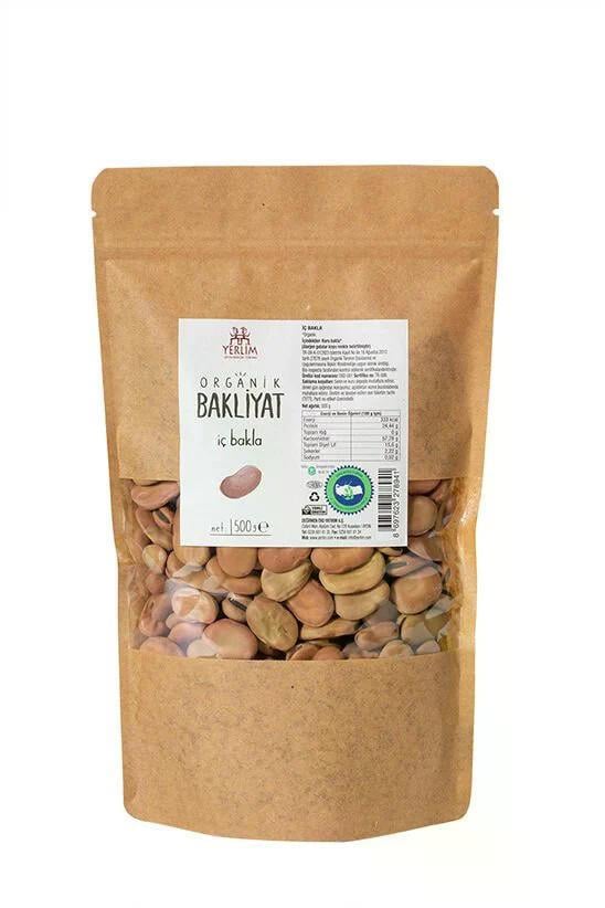 YERLİM ORGANİK BAKLİYAT İÇ BAKLA 500G