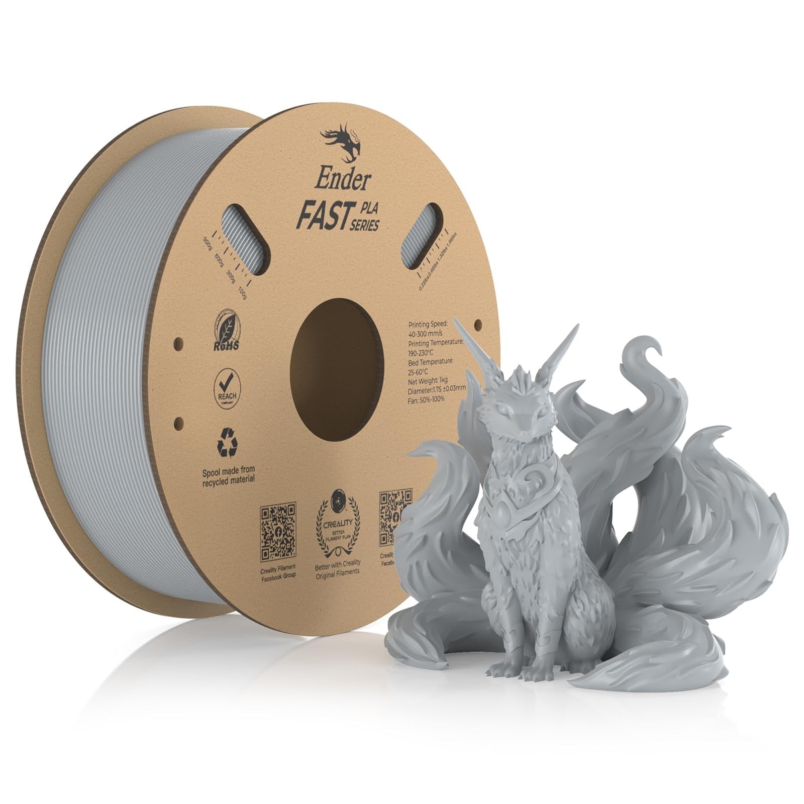 Creality Ender Fast PLA Gümüş 1.75mm 1kg