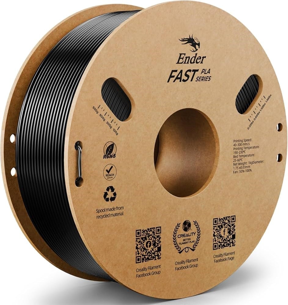 Creality Ender Fast Pla Siyah 1.75mm 1kg