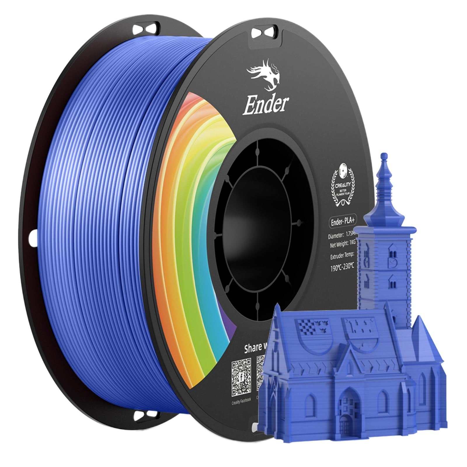 Creality Ender Plus PLA Exact Blue 1.75mm 1kg