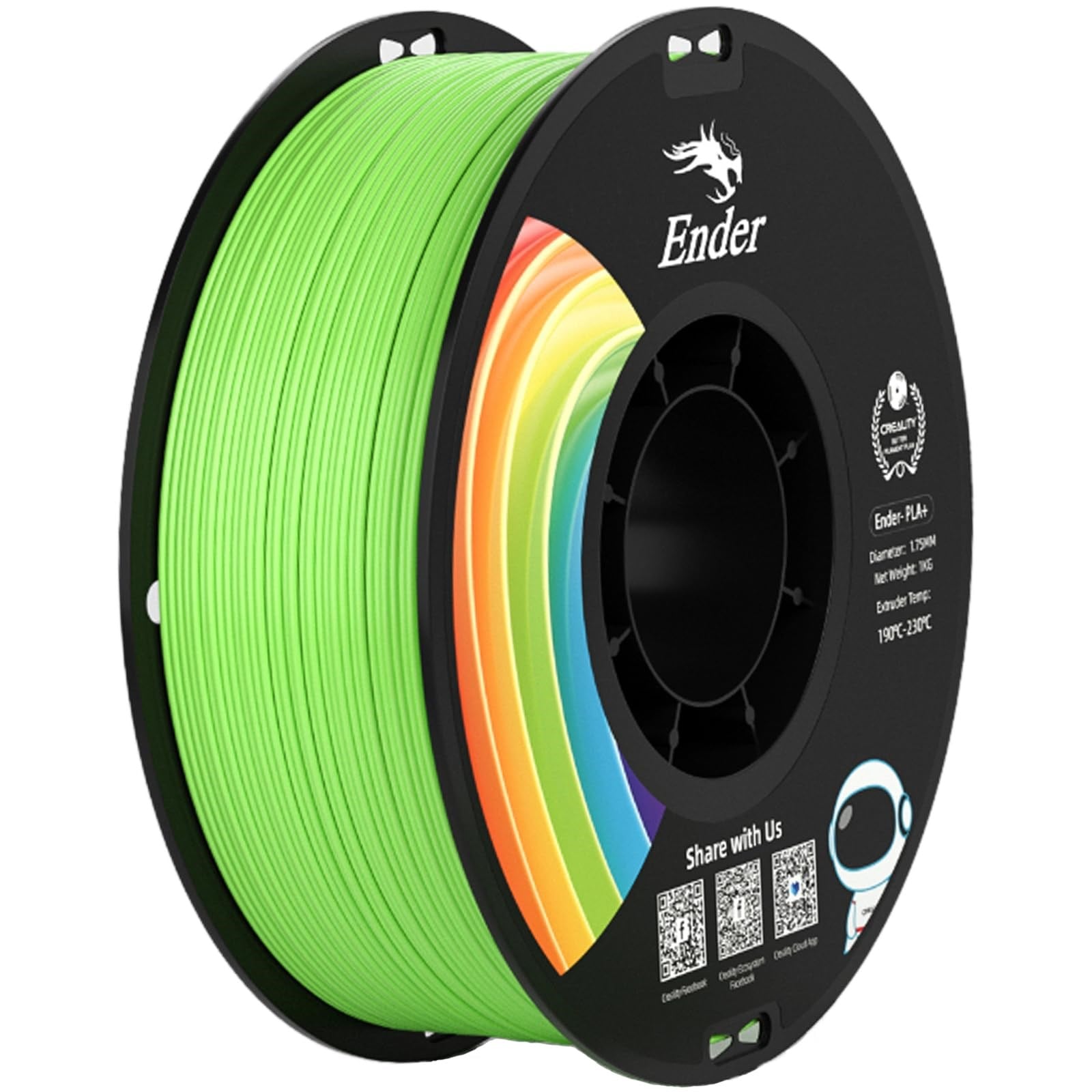 Creality Ender Plus PLA Filament Elma Yeşili 1.75mm 1kg
