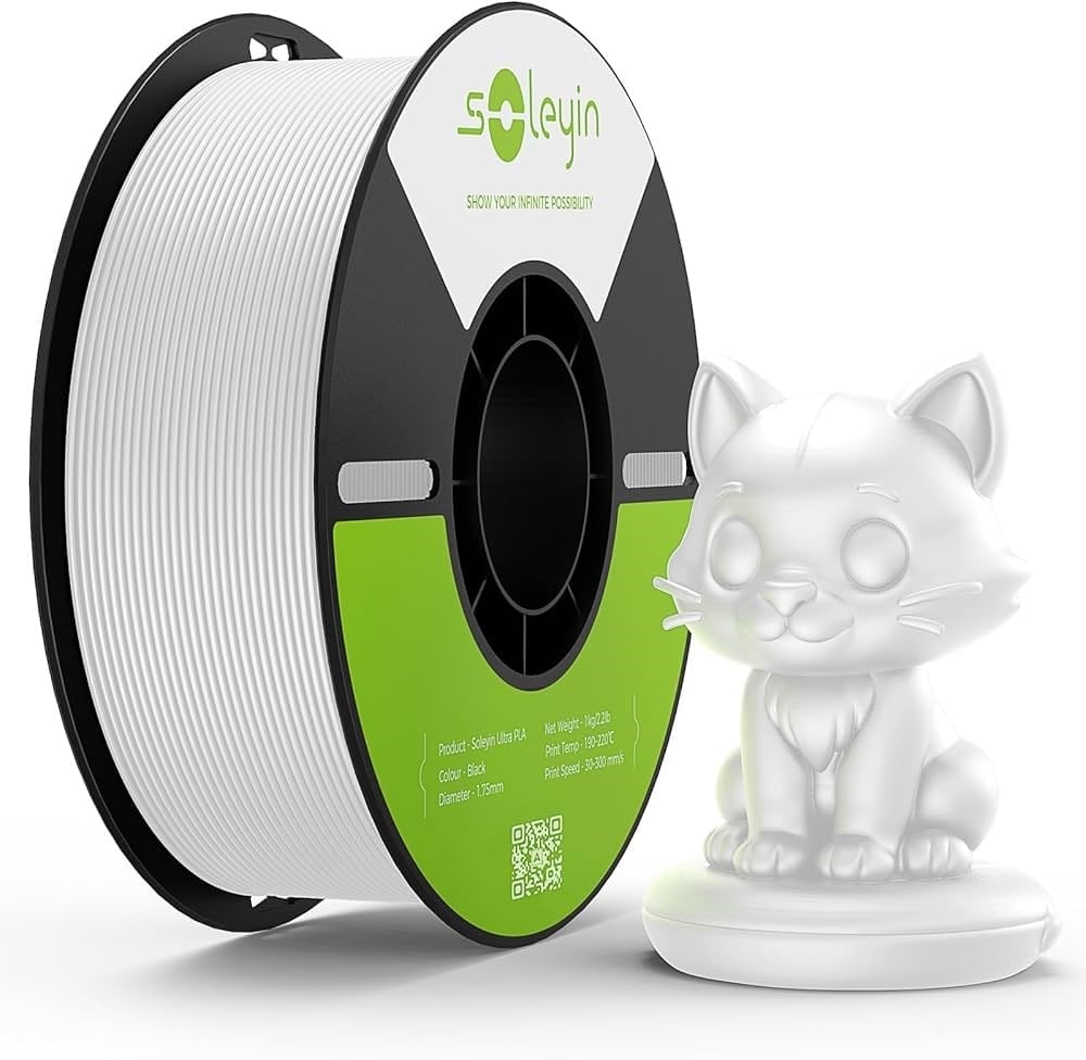 Creality Soleyin Ultra PLA White Filament 1.75mm 1KG