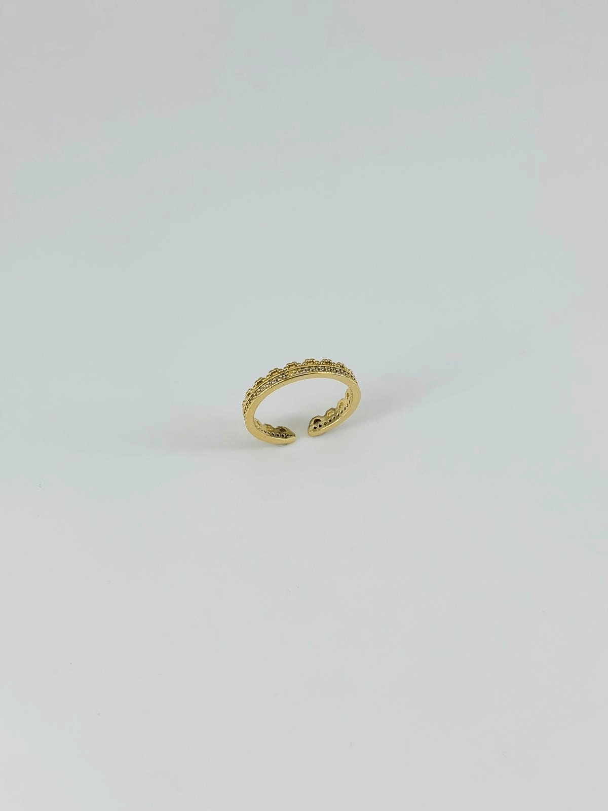 14 K Gold Kaplama Zirkon Taşlı Yüzük