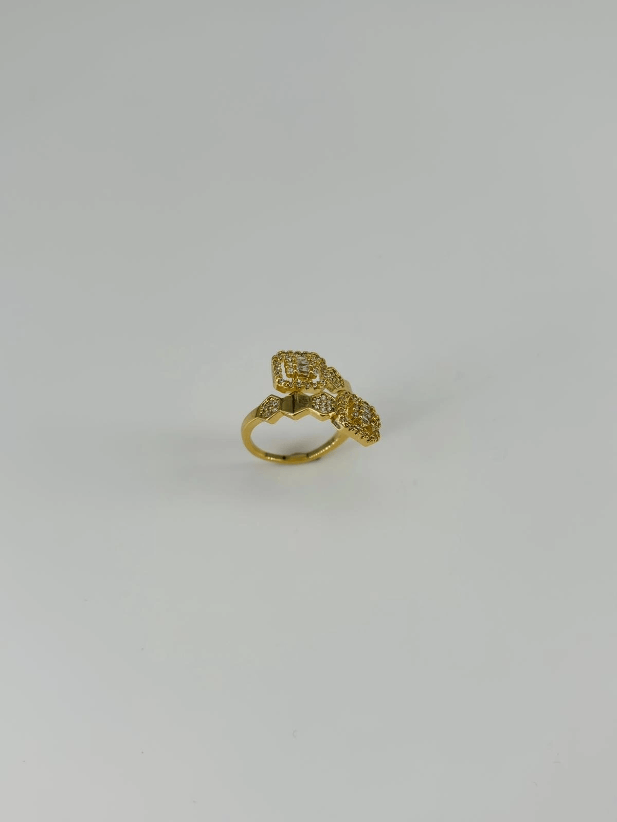14 K Gold Kaplama Zirkon Taşlı Yüzük