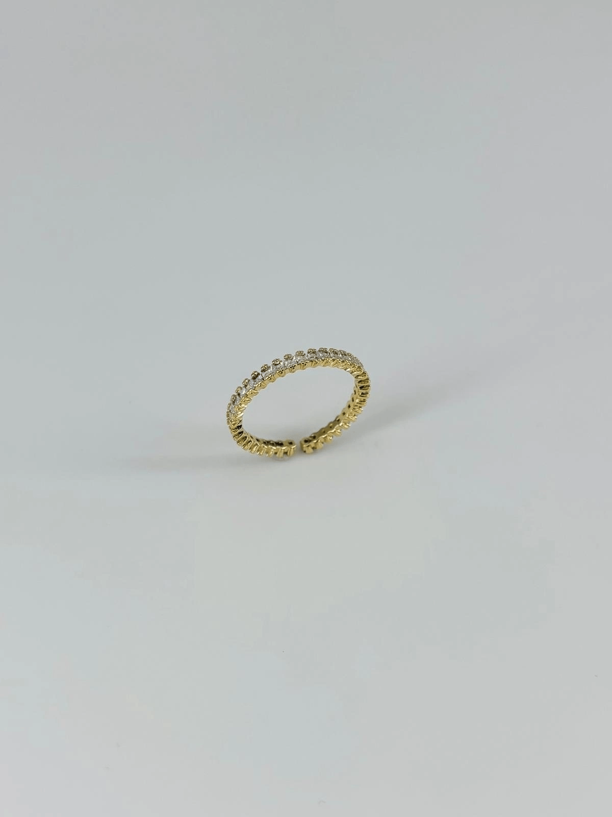 14 K Gold Kaplama Zirkon Taşlı Yüzük
