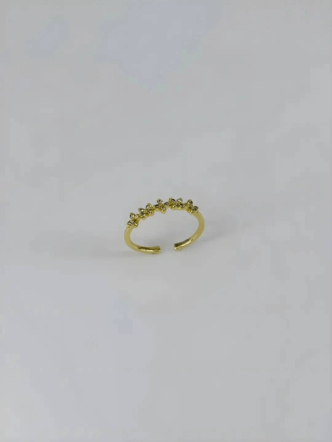 14 K Gold Kaplama Zirkon Taşlı Yüzük