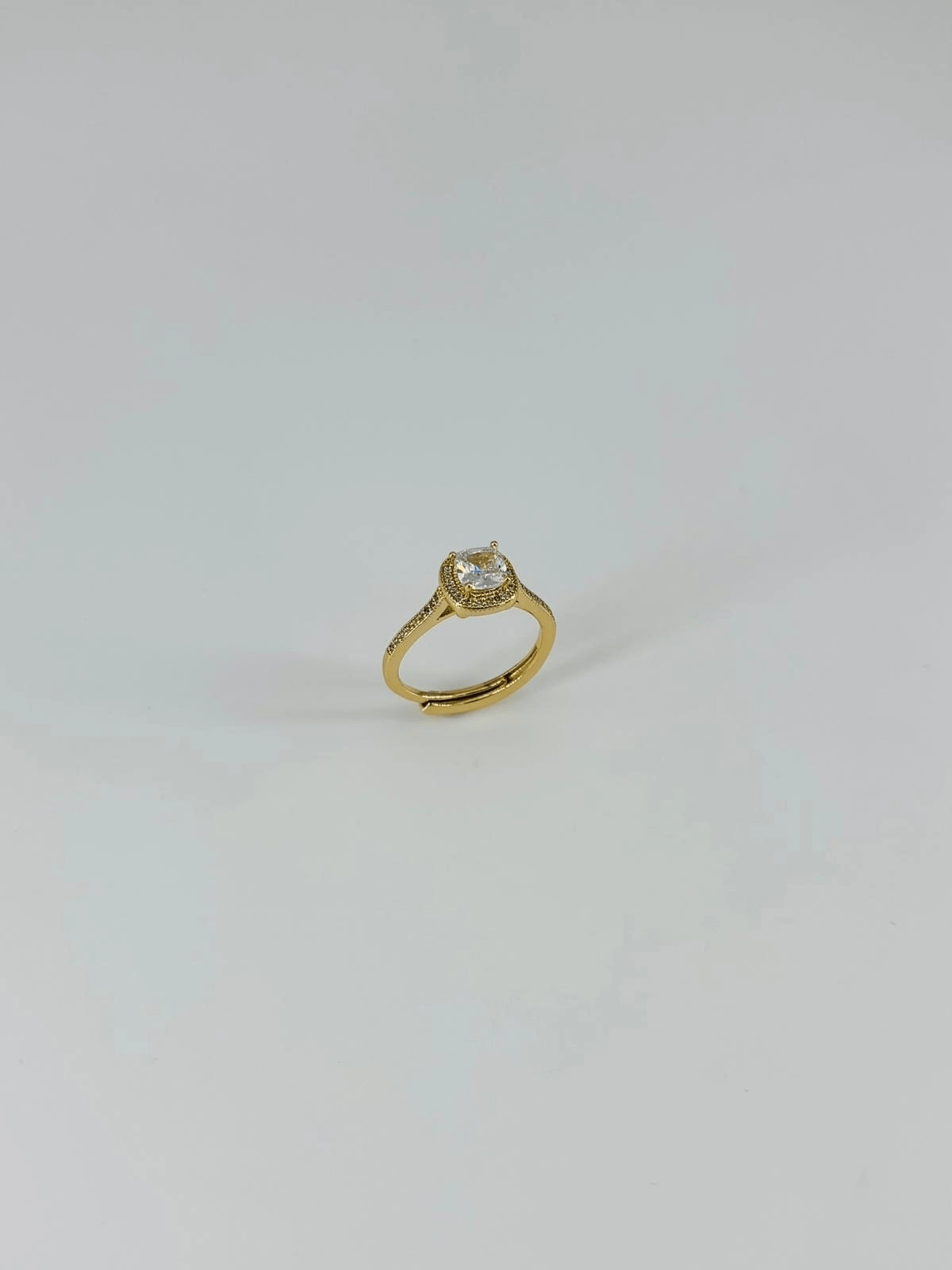 14 K Gold Kaplama Zirkon Taşlı Yüzük