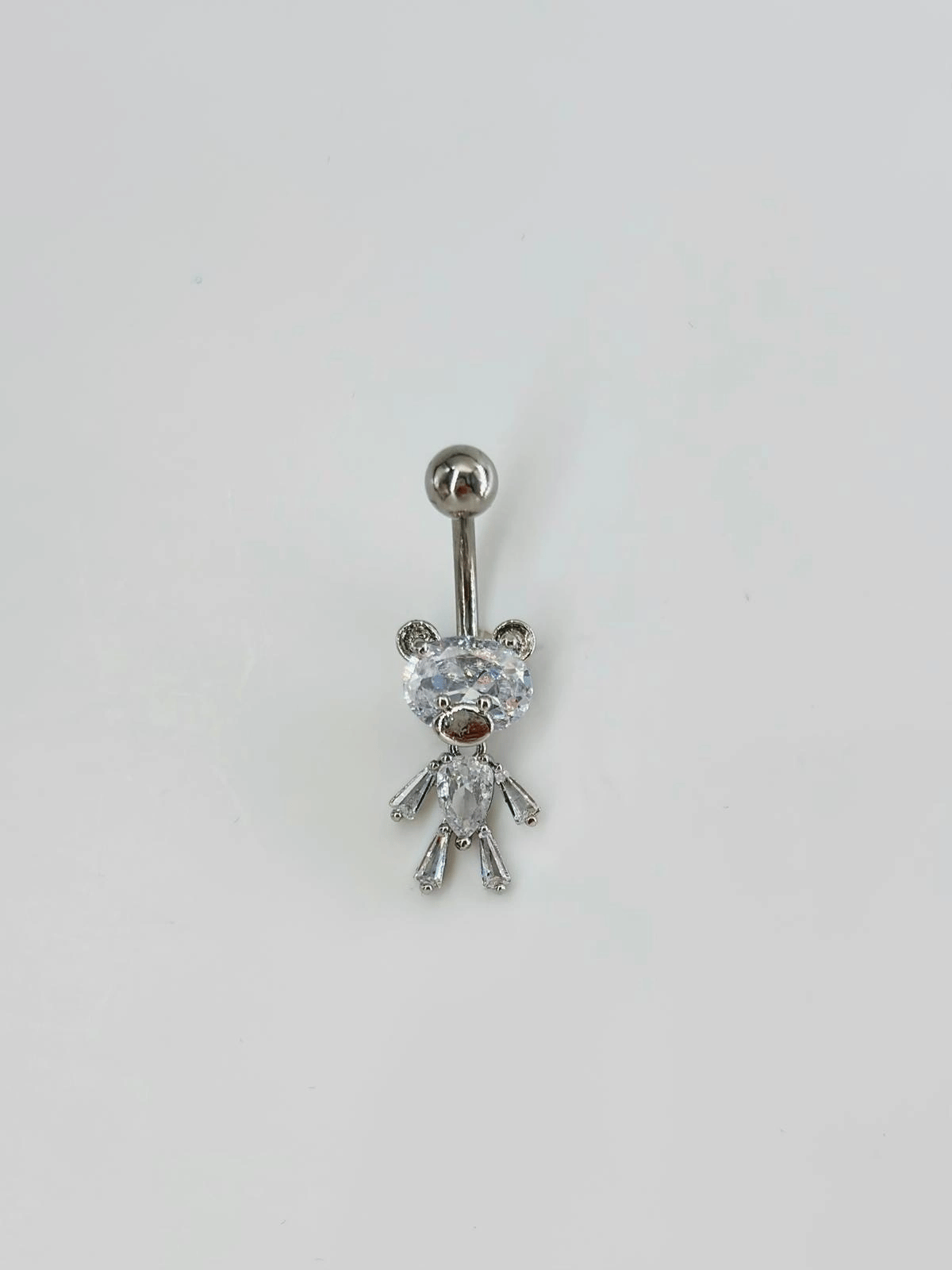 Ayıcık Detaylı Göbek Piercing