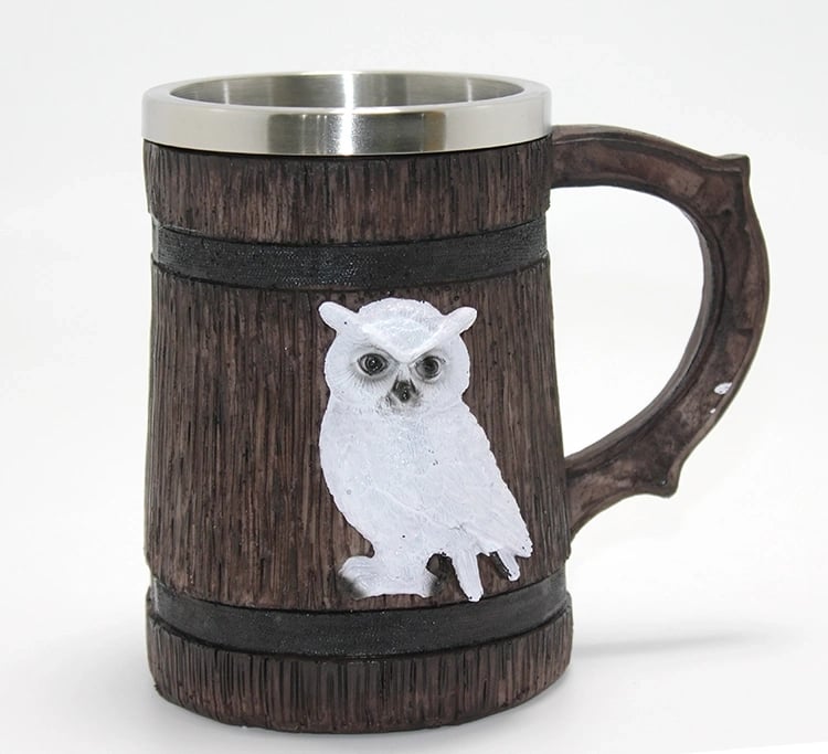Harry Potter Hedwig Temalı 3d Kabartmalı Çelik Kupa Bardak Alk4378