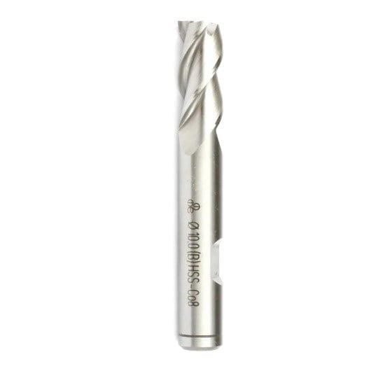 Makina Takım HSS-E (%8 Co) DIN 844 Silindirik Saplı Parmak Freze - Kısa BN 18 mm