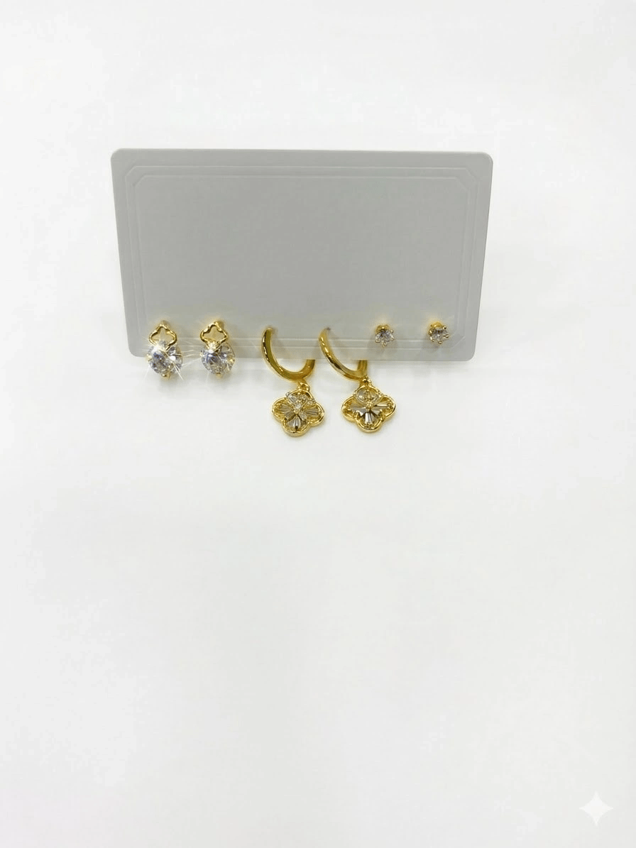 Sallantılı Altılı Küpe