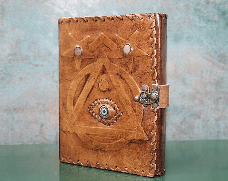 Taşlı Deri Defter Ksk3152