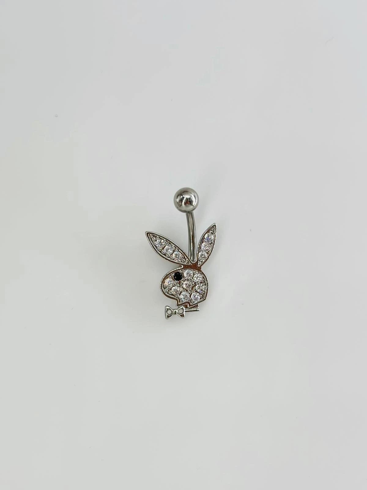 Tavşan Detaylı Göbek Piercing