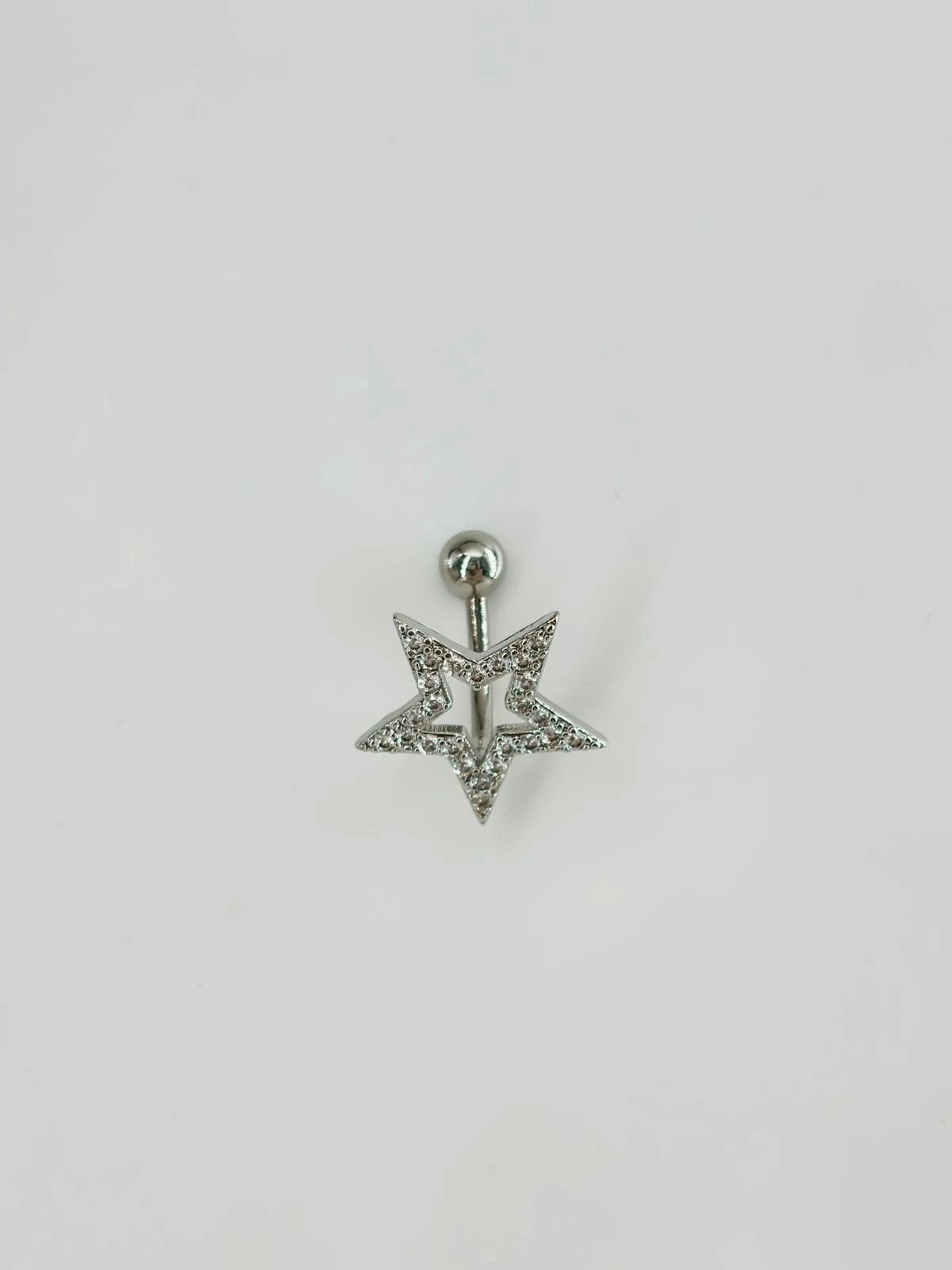 Yıldız Detaylı Göbek Piercing