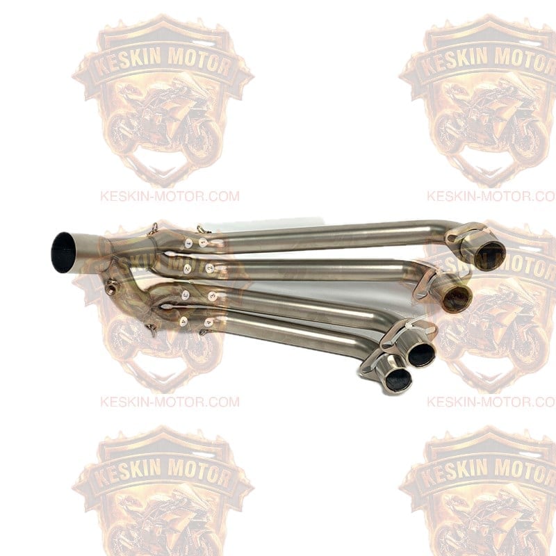 Honda CBR650R / CB650R Çift Sensör Girişli Paslanmaz Çelik Tam Set Performans Egzoz Sistemi (Full System)