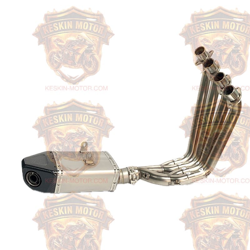 Honda CBR650R / CB650R Çift Sensör Girişli Paslanmaz Çelik Tam Set Performans Egzoz Sistemi (Full System)