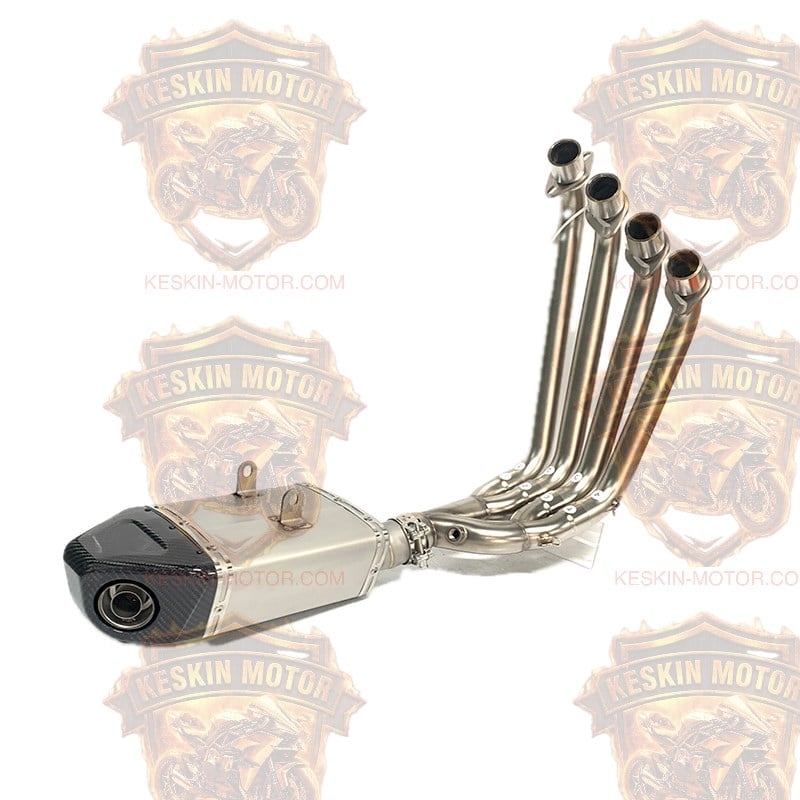 Honda CBR650R / CB650R Çift Sensör Girişli Paslanmaz Çelik Tam Set Performans Egzoz Sistemi (Full System)