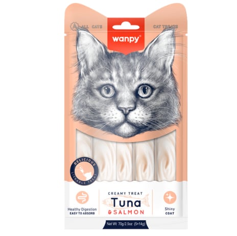 WANPY KEDI ÖDÜL TON SOMON SIVI 5X14 GR