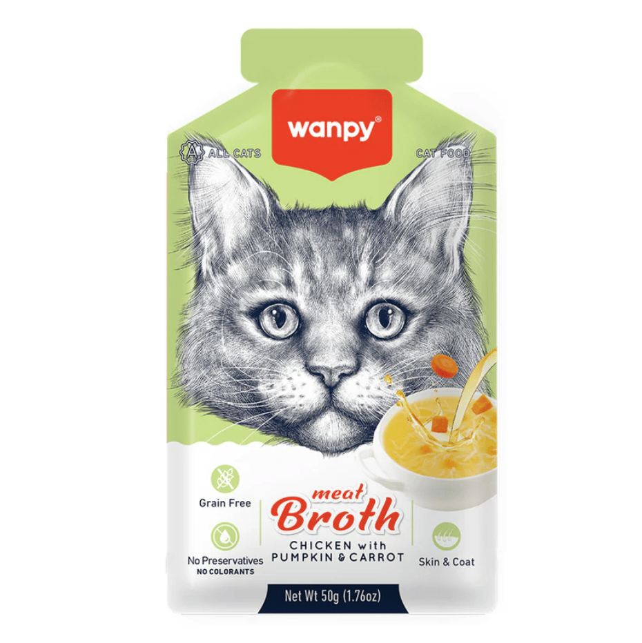 Wanpy Ördekli & Bal Kabaklı & Havuçlu Tahılsız Kedi Çorbası 50 g