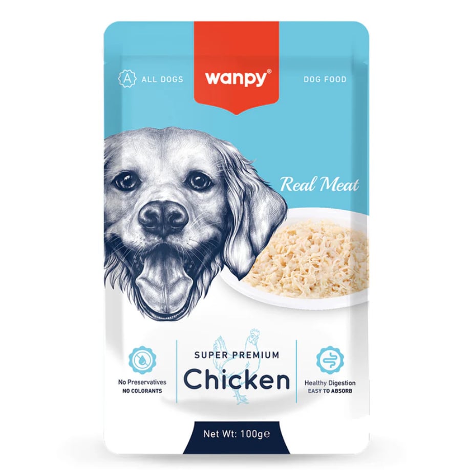 Wanpy Pouch Tavuklu Yaş Köpek Maması 100 g