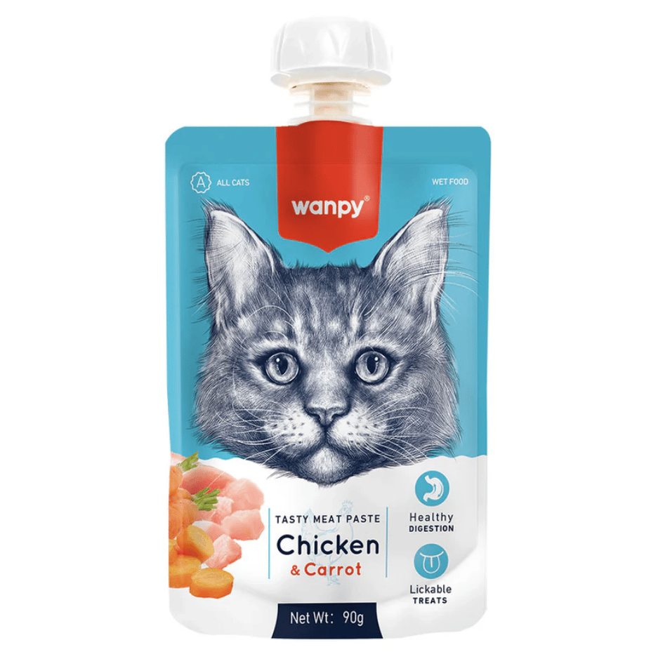 Wanpy Taze Tavuklu & Havuçlu Kedi Et Ezmesi 90 g