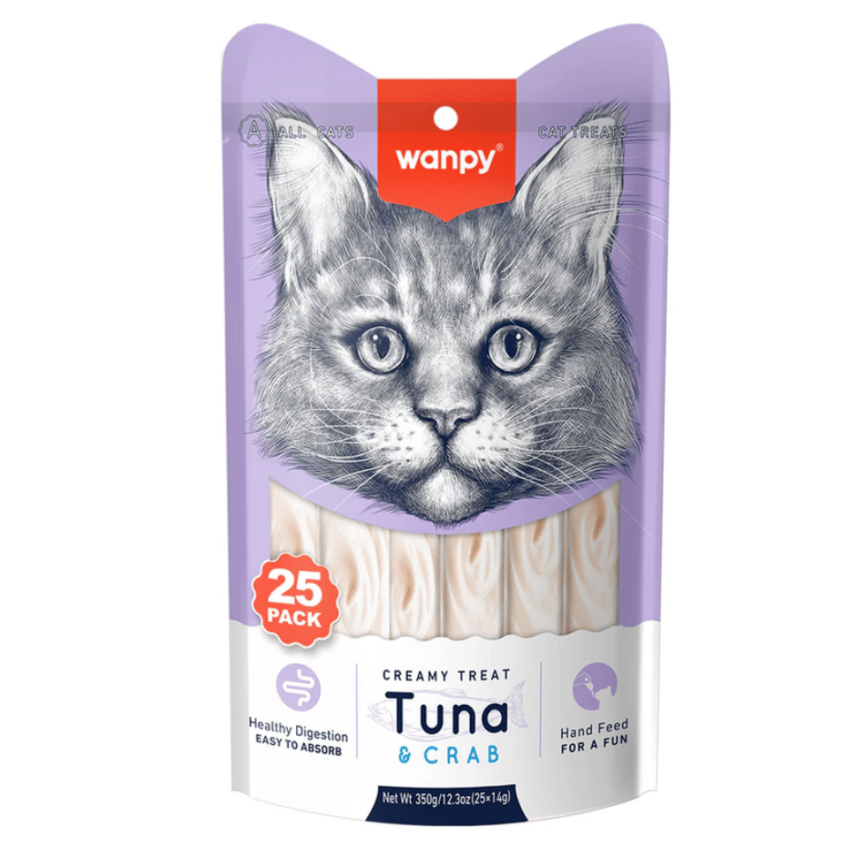 Wanpy Ton Balıklı & Yengeçli Krema Kedi Ödülü 24X14 gr