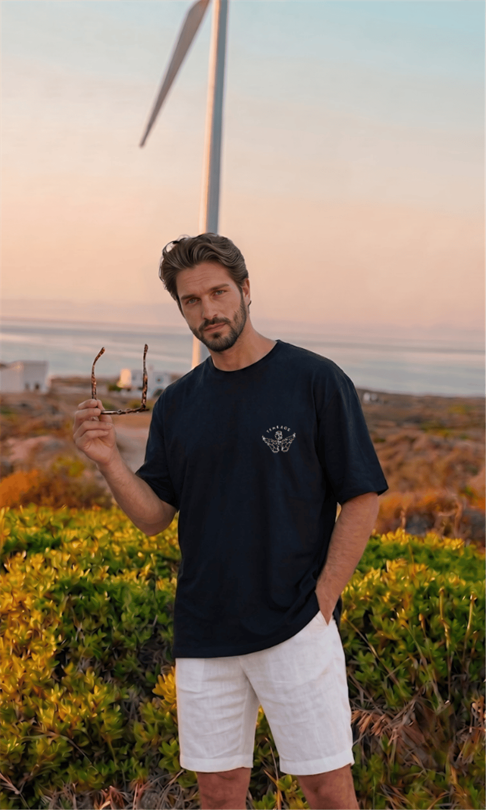 TENEDOS OVERSİZE T-SHIRT SIYAH