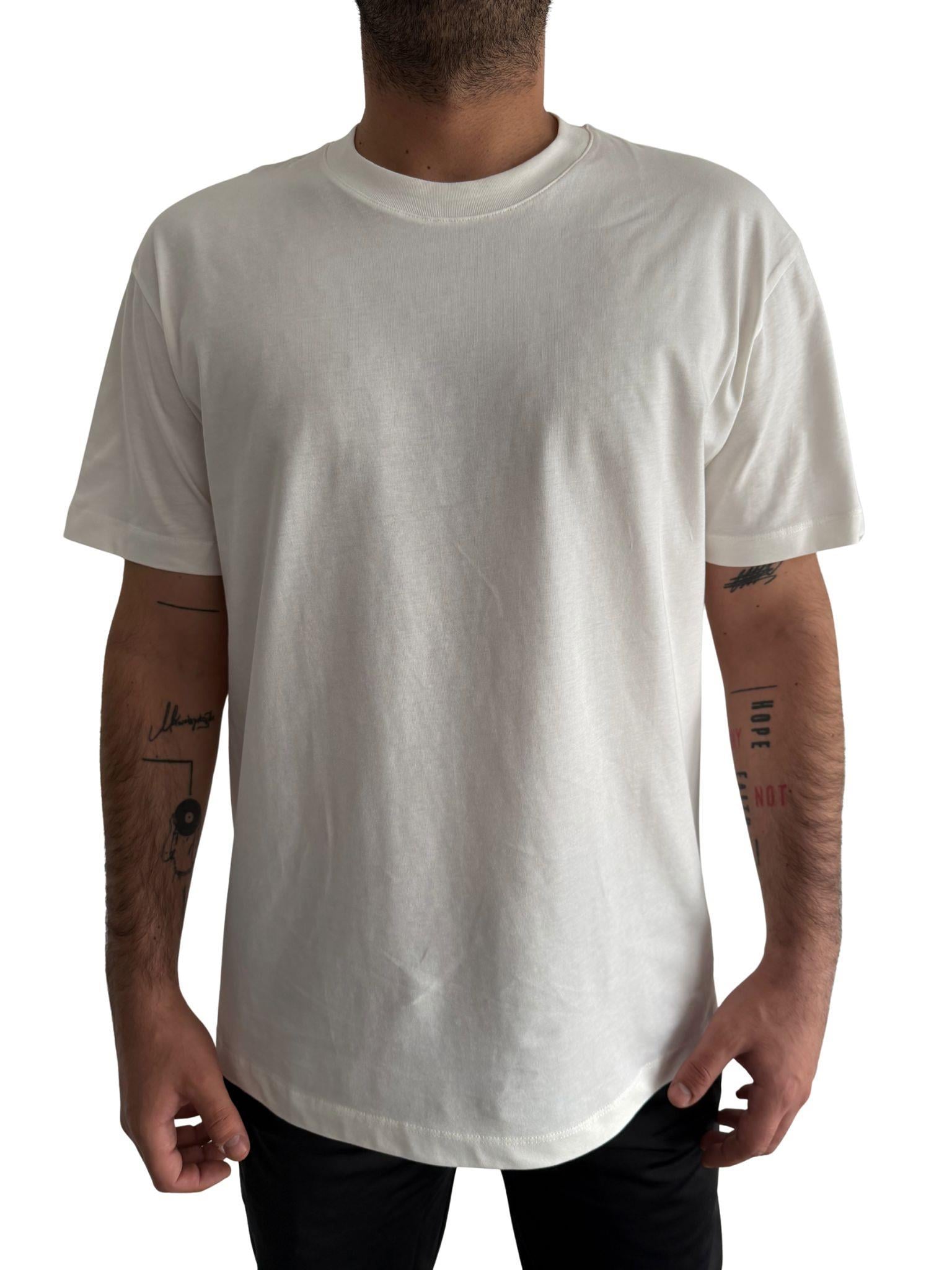BEE ECRU Sıfır Yaka Basic T-shirt