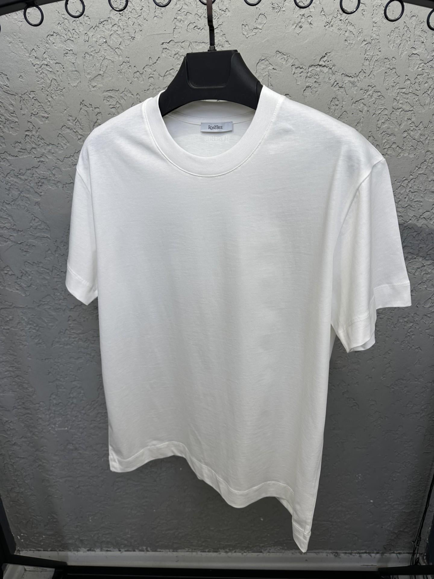 ROSE ECRU Sıfır Yaka Basic T-shirt