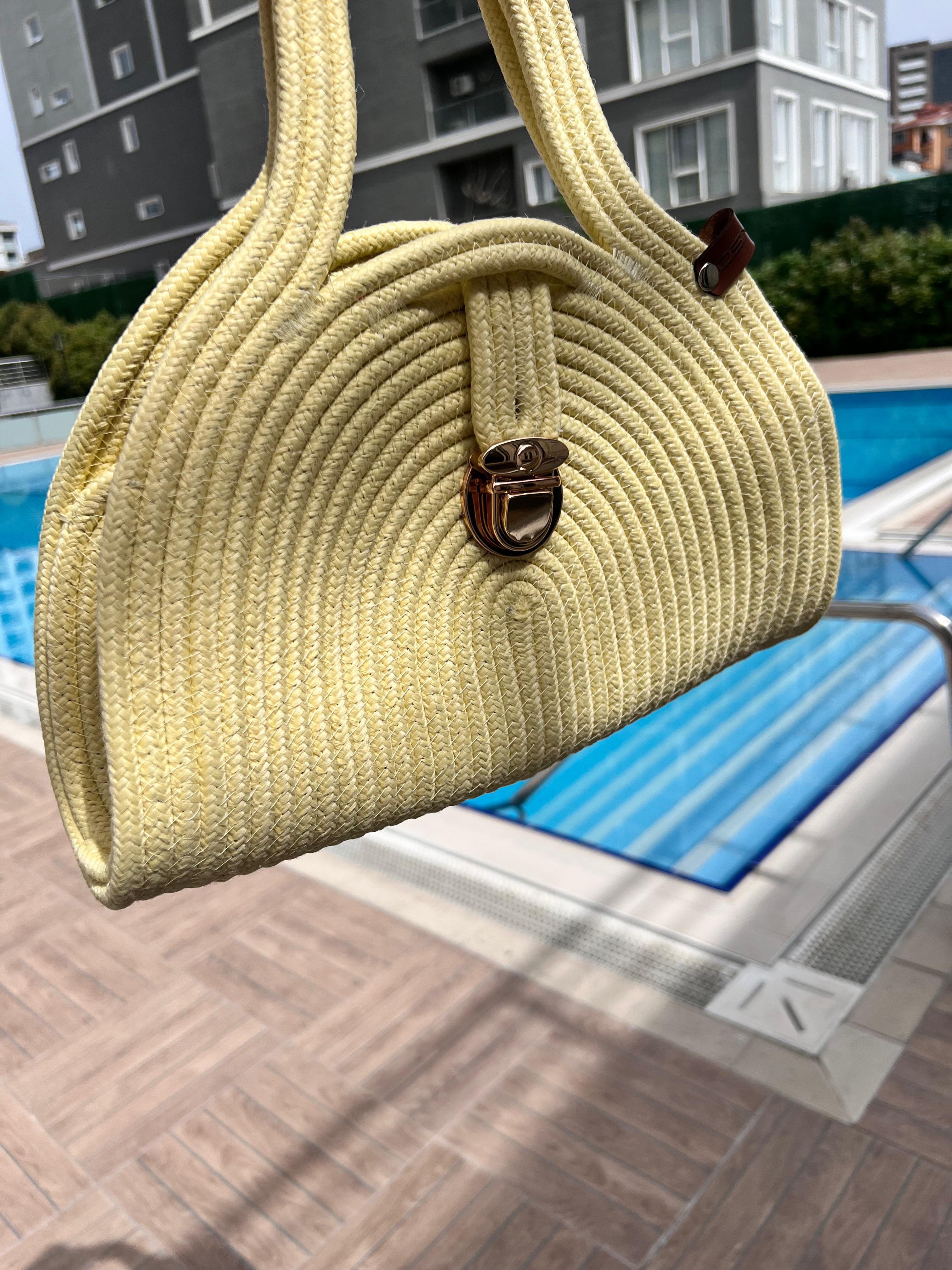 Bego Hasır Çanta - Sarı